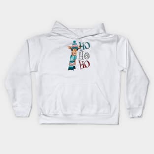 Christmas Giraffe Kids Hoodie